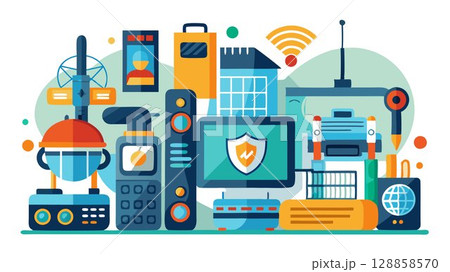 They may be equipped with security equipment such as radios, alarms, and surveillance cameras to enhance their effectiveness. 128858570