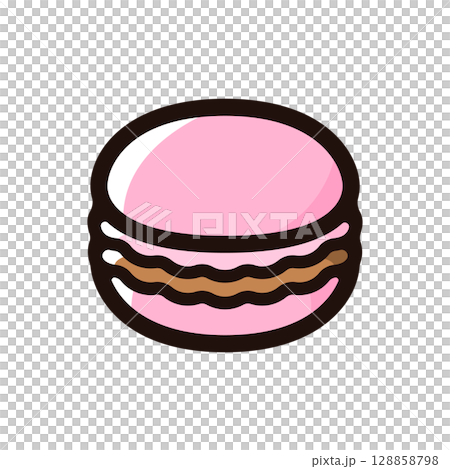 マカロンのイラストアイコン(お菓子・スイーツ・食べ物メニュー素材) マカロンのイラストアイコン(お菓子・スイーツ・食べ物メニュー素材) 128858798