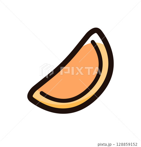 カターイフのイラストアイコン（中東・スイーツ・食べ物メニュー素材） 128859152