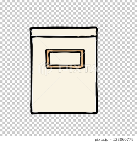 Hand-drawn illustration of a storage can 128860779
