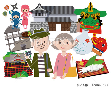 佐賀の人気観光スポット 佐賀の人気観光スポット 128861674