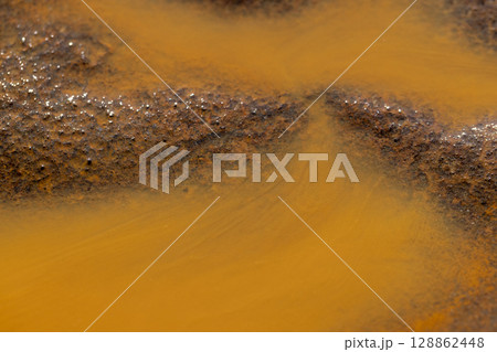 metal alloy structure covered with red rust spots, rusty metal alloy metal alloy structure covered with red rust spots, rusty metal alloy 128862448