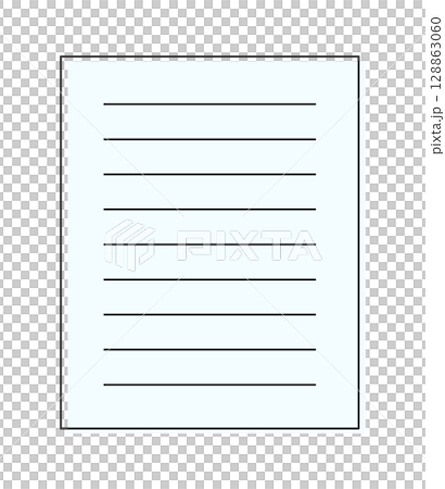 一張簡單的紙張圖示 - 帶有線條和書寫的文件、備忘錄和文具的圖像材料 - 4:5 一張簡單的紙張圖示 - 帶有線條和書寫的文件、備忘錄和文具的圖像材料 - 4:5 128863060