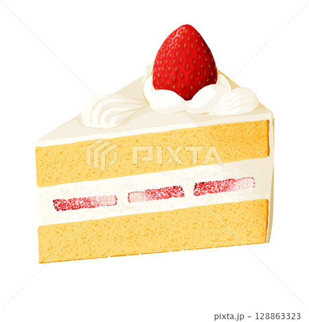 いちごのショートケーキ 128863323