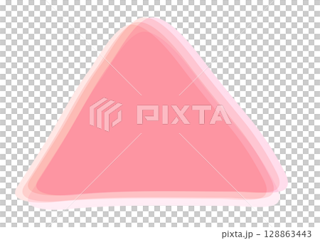 手描きの重なるラフな三角形 手描きの重なるラフな三角形 128863443