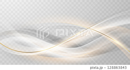 White abstract background with luxury vector illustration. 128863843