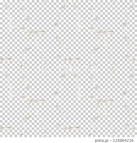 Seamless Pattern with curling watercolor Ribbons and Bows. Illustration of background in soft pastel colors for baby shower stationery, gentle textile and nursery wallpaper. Backdrop for wrapping. Seamless Pattern with curling watercolor Ribbons and Bows. Illustration of background in soft pastel colors for baby shower stationery, gentle textile and nursery wallpaper. Backdrop for wrapping. 128864216