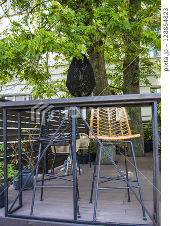 Shot of the outdoor cafe furniture Shot of the outdoor cafe furniture 128864823