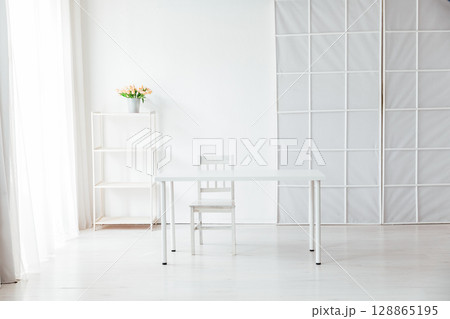 Interior table and chair in the office 128865195