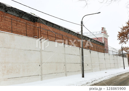 Orenburg, Russia - January 16, 2025 Pre-trial detention facility No. 1, exterior view of the building. Editorial Orenburg, Russia - January 16, 2025 Pre-trial detention facility No. 1, exterior view of the building. Editorial 128865900