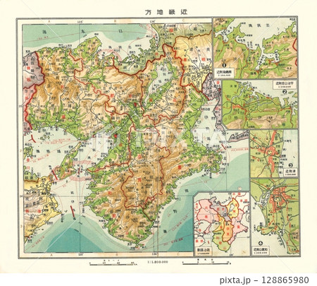 古地図　1920年の近畿地方 128865980
