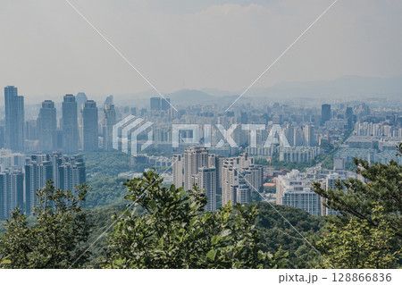 Seoul Cityscape in Daemosan, Seoul, Korea Seoul Cityscape in Daemosan, Seoul, Korea 128866836