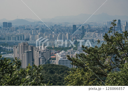 Seoul Cityscape in Daemosan, Seoul, Korea Seoul Cityscape in Daemosan, Seoul, Korea 128866857