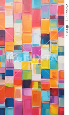 fun colorful squares tile art, ai fun colorful squares tile art, ai 128866892