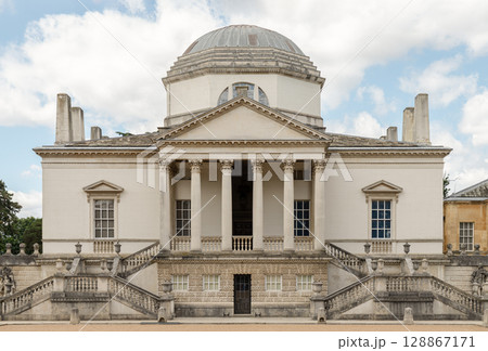 A stunning of Chiswick House is a Neo-Palladian architecture. A stunning of Chiswick House is a Neo-Palladian architecture. 128867171