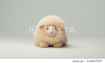 sheep stuffed animal toy for kids, ai 128867697