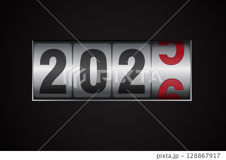 mechanical counter showing 2026 128867917