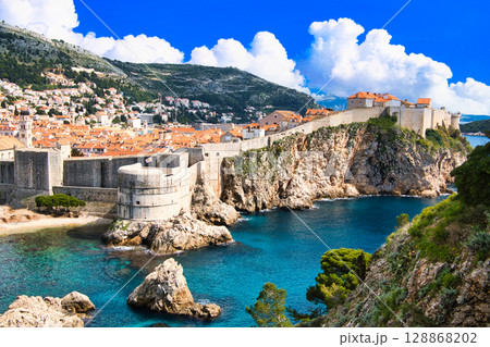 世界遺産・城塞都市ドブロブニク旧市街の絶景 128868202