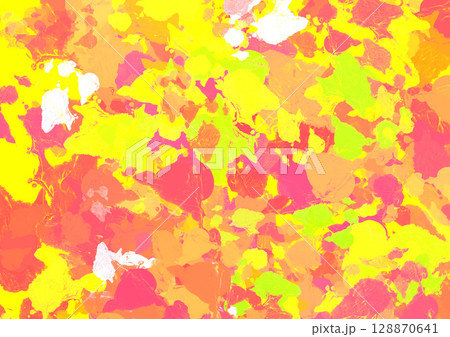 カラフルで抽象的なペイントストローク素材 128870641