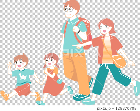 一家人出去的插圖 一家人出去的插圖 128870708