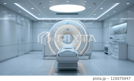 病院の施設のMRI 128870847