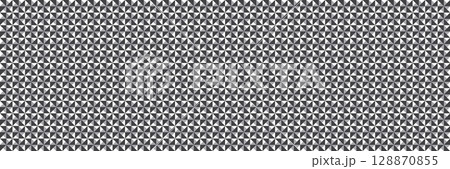 Monochrome pinwheel triangle geometric seamless bg 128870855
