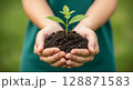 新芽を持つ手 128871583