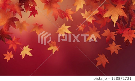 真っ赤な紅葉 128871721