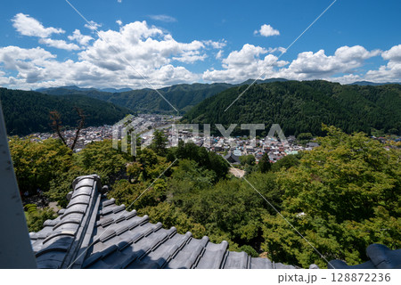 岐阜県 郡上八幡城からの眺望 岐阜県 郡上八幡城からの眺望 128872236