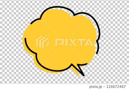 Simple and cute handwritten speech bubbles Simple and cute handwritten speech bubbles 128872487