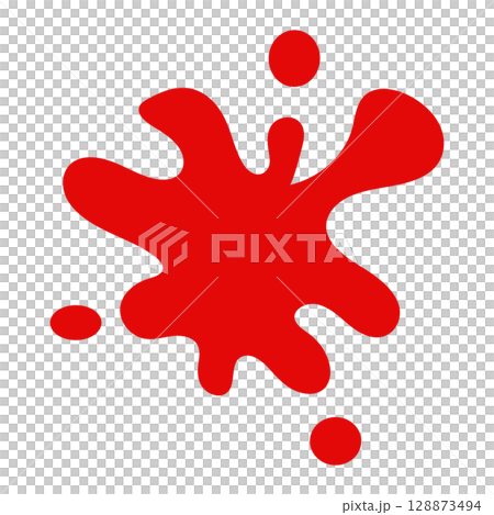 Ink/paint splash illustration, red Ink/paint splash illustration, red 128873494
