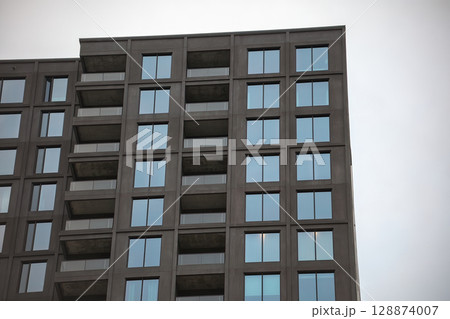 Modern Apartment Building Architecture Modern Apartment Building Architecture 128874007