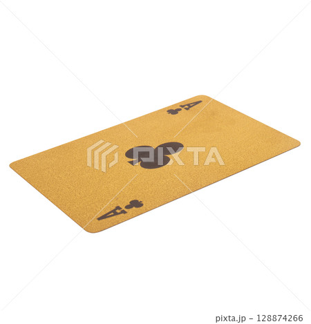 card gambling ace clubs gold 128874266