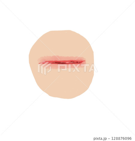 裂傷｜皮膚の裂けた創傷イラスト素材（透過PNG）Laceration Wound Illustrat 128876096