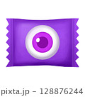 Halloween purple eyeball candy 128876244