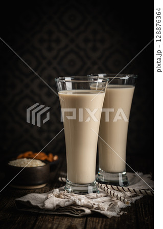 Horchata Refreshing cold drink from Valencia 128876364