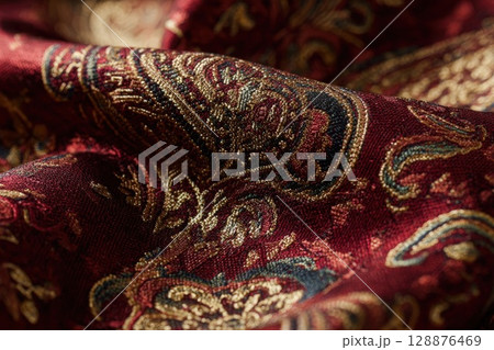 thai silk, the model produced by hand 128876469