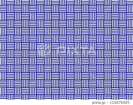 白と紺の四崩しの背景 128876805