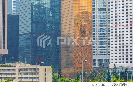 Golden Skyscraper Hong Kong 128876969