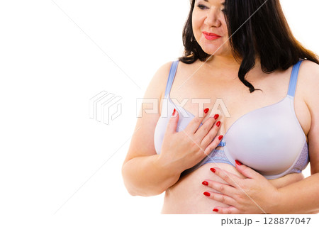 Fat woman big breast wearing bra Fat woman big breast wearing bra 128877047