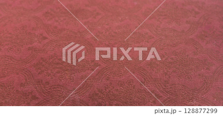 Red burgundy background with classic ornament 128877299