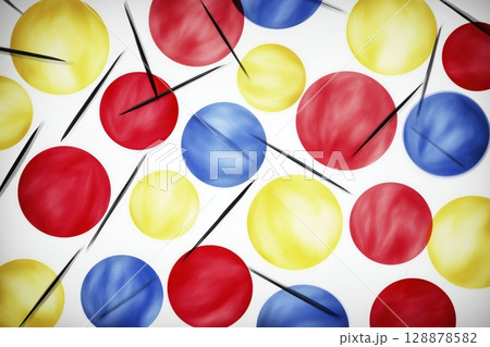 Abstract circles colorful background 128878582