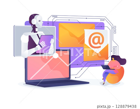 Personalized Email Marketing Campaigns abstract concept vector illustration. 128879438