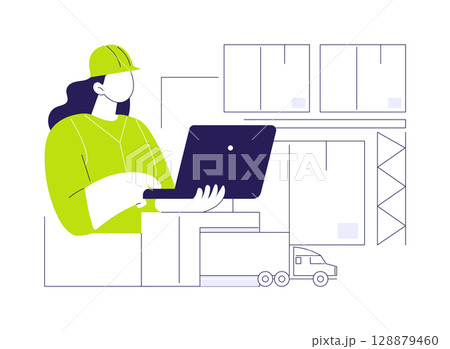 Order placement abstract concept vector illustration. Order placement abstract concept vector illustration. 128879460