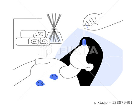 Crystal healing isolated cartoon vector illustrations. 128879491