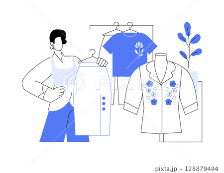 Vintage shop isolated cartoon vector illustrations. 128879494