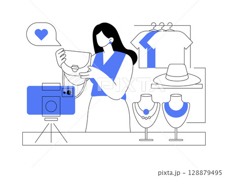 Add stylish details isolated cartoon vector illustrations. 128879495