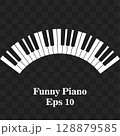 Piano Keyboard, key. Musical background. Melody. Instrument. Set. Sound. Classical instrument. Eps 10. Synthesizer, club 128879585