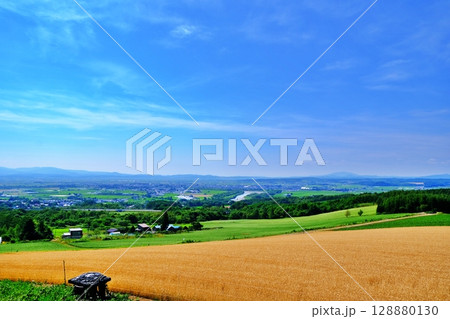 戸外炉峠の風景　(北海道深川市音江町) 128880130
