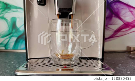 The Coffee Brewing Process Utilizing a Modern Coffee Machine in Todays Cafes and Homes The Coffee Brewing Process Utilizing a Modern Coffee Machine in Todays Cafes and Homes 128880452
